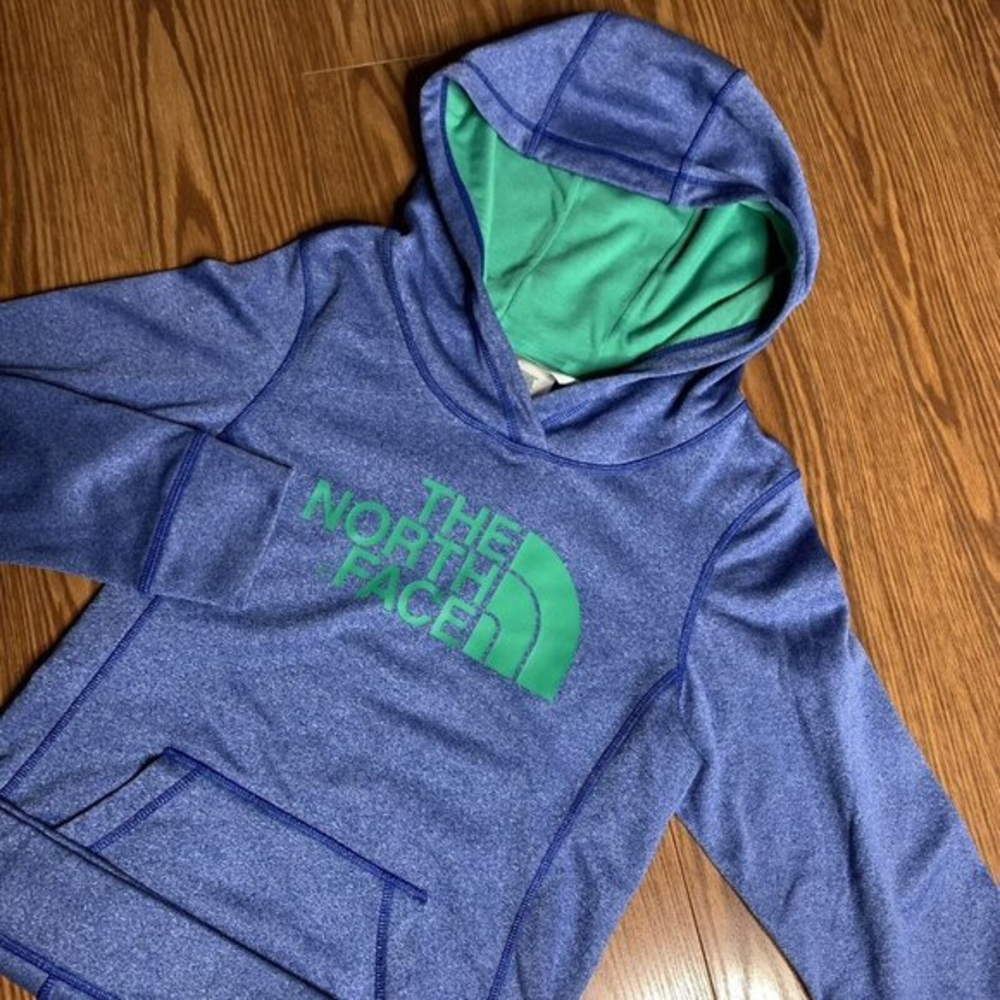 North Face Womens XS Spell out Big Logo Hoodie